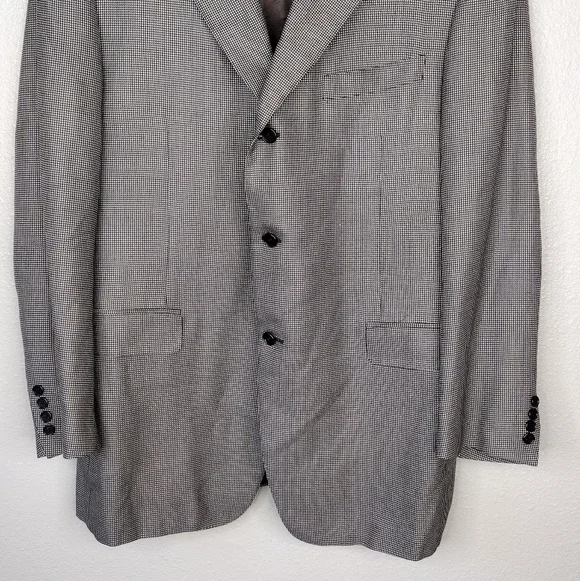 Canali Saks Fifth Avenue Silk Wool Blazer Sz 58L